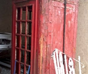 blasting of phone box london